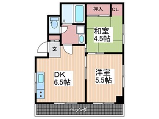 ア－バン響の物件間取画像